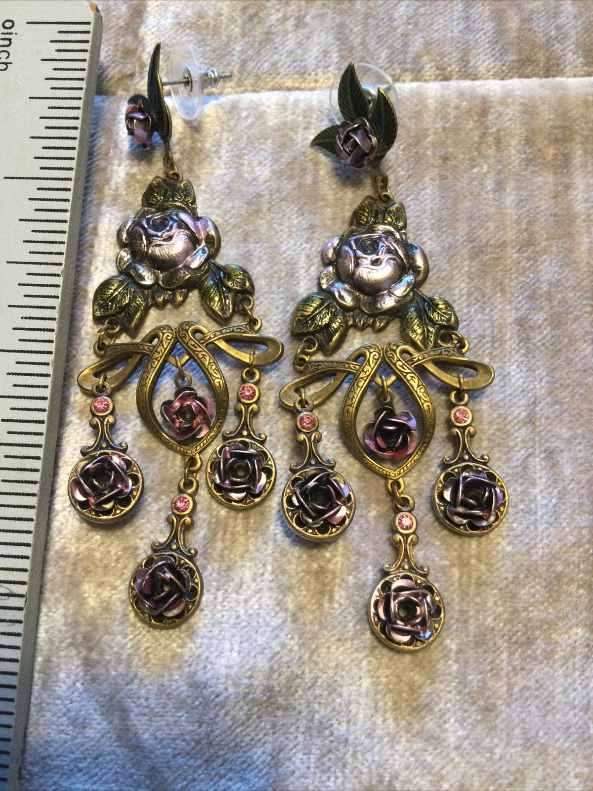 Earrings -long statement dangle earrings for pier… - image 3