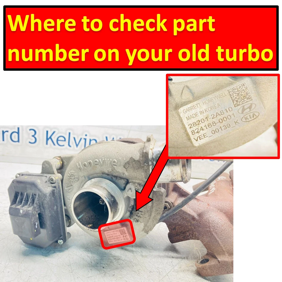 Turbolader Rumpfgruppe für Hyundai Tucson i40 KIA Optima Sportage 1.7 CRDI Turbo - Bild 2 von 4