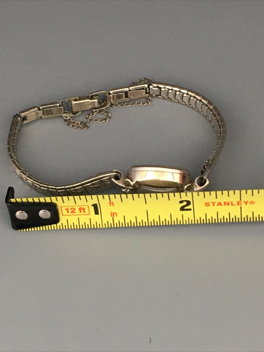 Vintage Lady Elgin Solid 14K White Gold & Diamond Wrist Vintage Lady Elgin Solid 14K White Gold & Diamond Wrist
