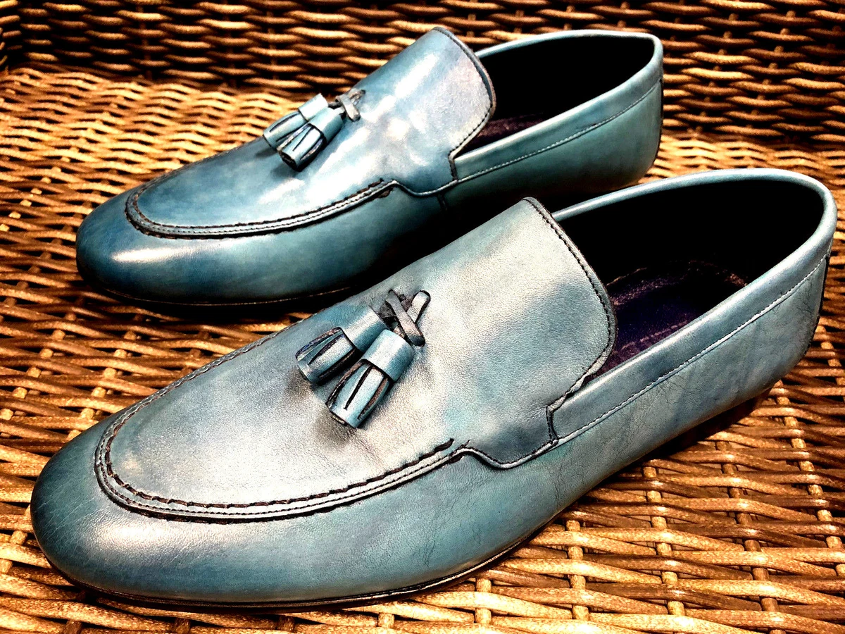 Mens designer moccasin best sale slippers