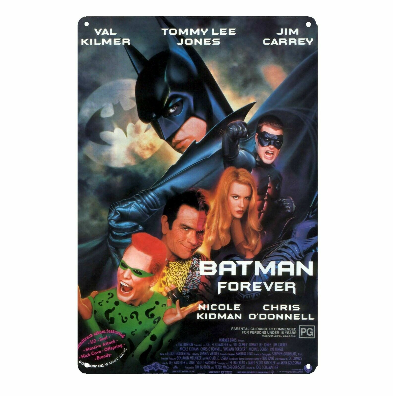 Batman Forever Movie Metal Poster Tin Sign Plaque