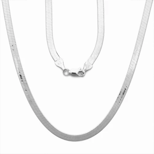 925 Sterling Silver 20" Flexible HERRINGBONE Chain Necklace 7.5 Grams 3.5 MM - Picture 1 of 1