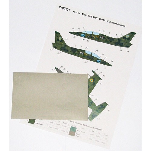 FOXBOT FM 72-016 Scale 1:72 Masks camouflage L-39M1 Blue 80 Ukrainian Air Force - Picture 19 of 24