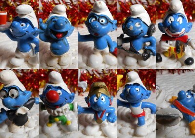 Smurf Smurf Puffi Smurf Smurf Schleich Bully Peyo Vintage Rare