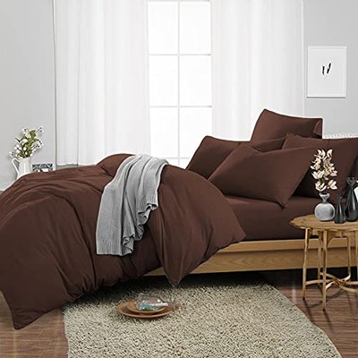 Awesome Duvet Collection 1000TC Egyptian Cotton Select Size & Item Brown