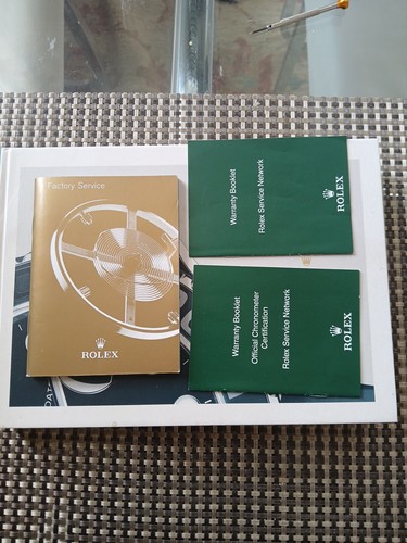 Rolex Service Booklets