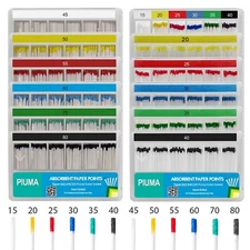 Dental Absorbent 0.02 Paper Points  Taper Endodontic Root Canal #20-#80 sizes