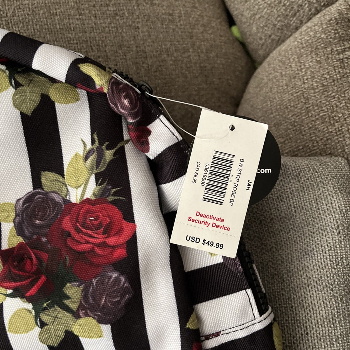 Rose spencer backpack for women Spencers Roses Striped Backpack | eBay main image 3
