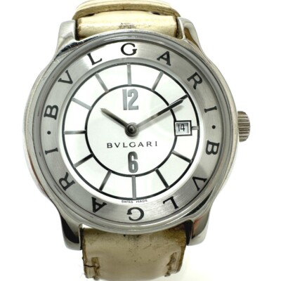 BVLGARI Solotempo 腕時計 st29s BVLGARI ST29S Solo Tempo Date watch women TO185886 | eBay