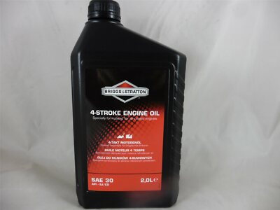 Briggs & Stratton Motoröl 2 Liter Öl für Rasenmäher Rasentraktor 4-Takt SAE30