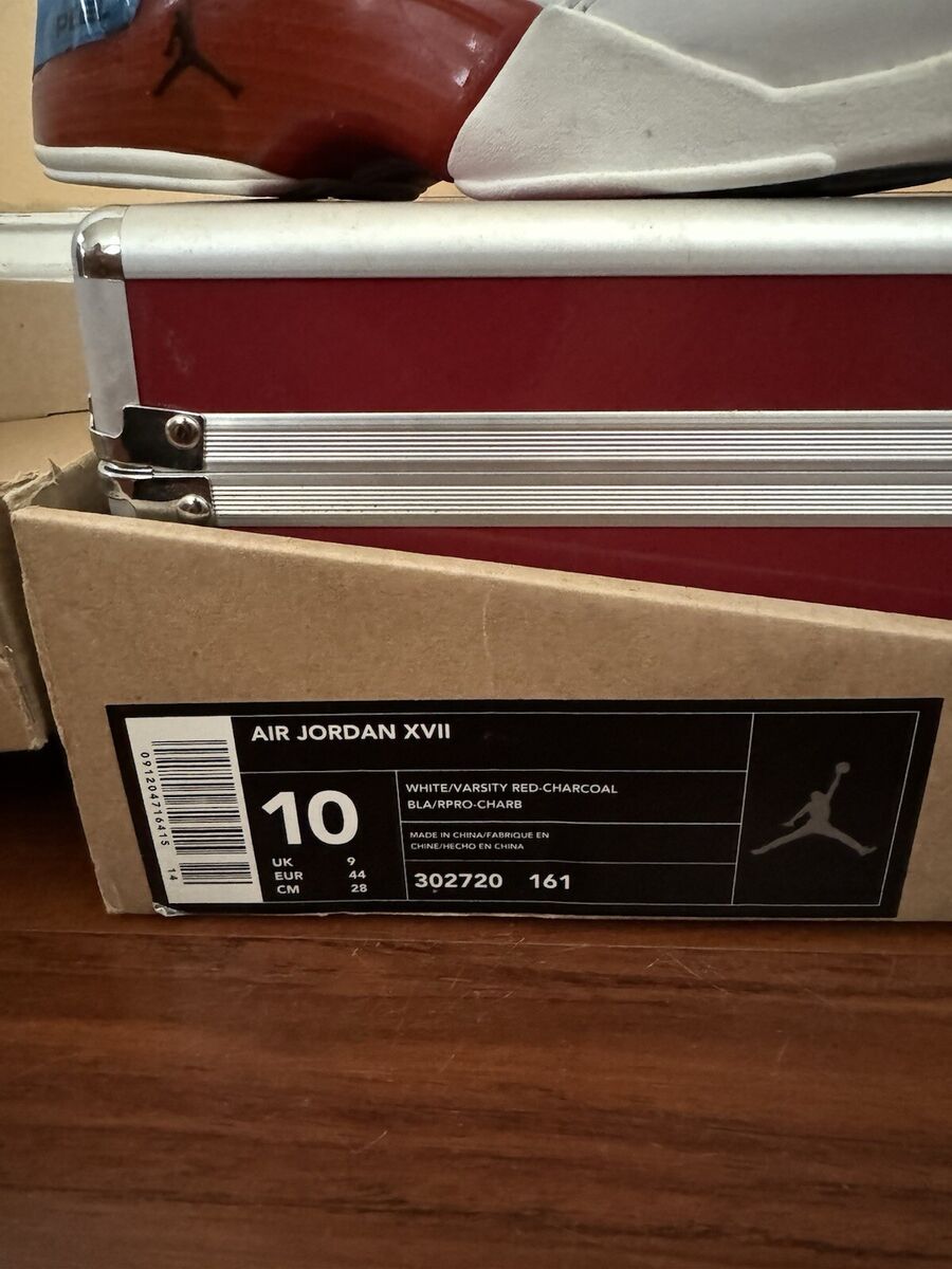 Nike Air Jordan 17 OG Varsity Red 2002 307020-161 Size 10 Nike Air Jordan 17 OG Varsity Red 2002 307020-161 Size 10