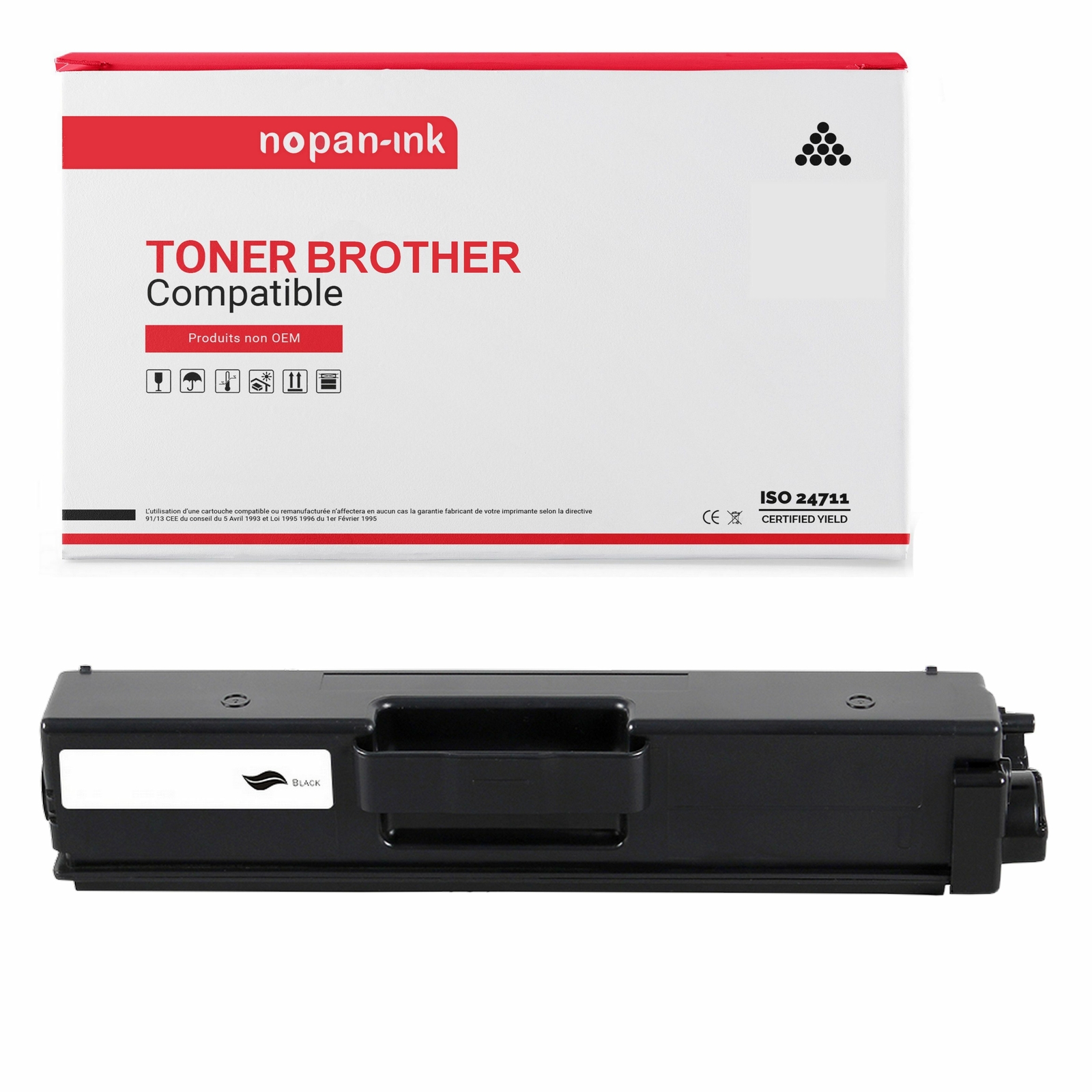 Toner TN426 noir NOPAN-INK anti-bavure compatible pour imprimante Brother
