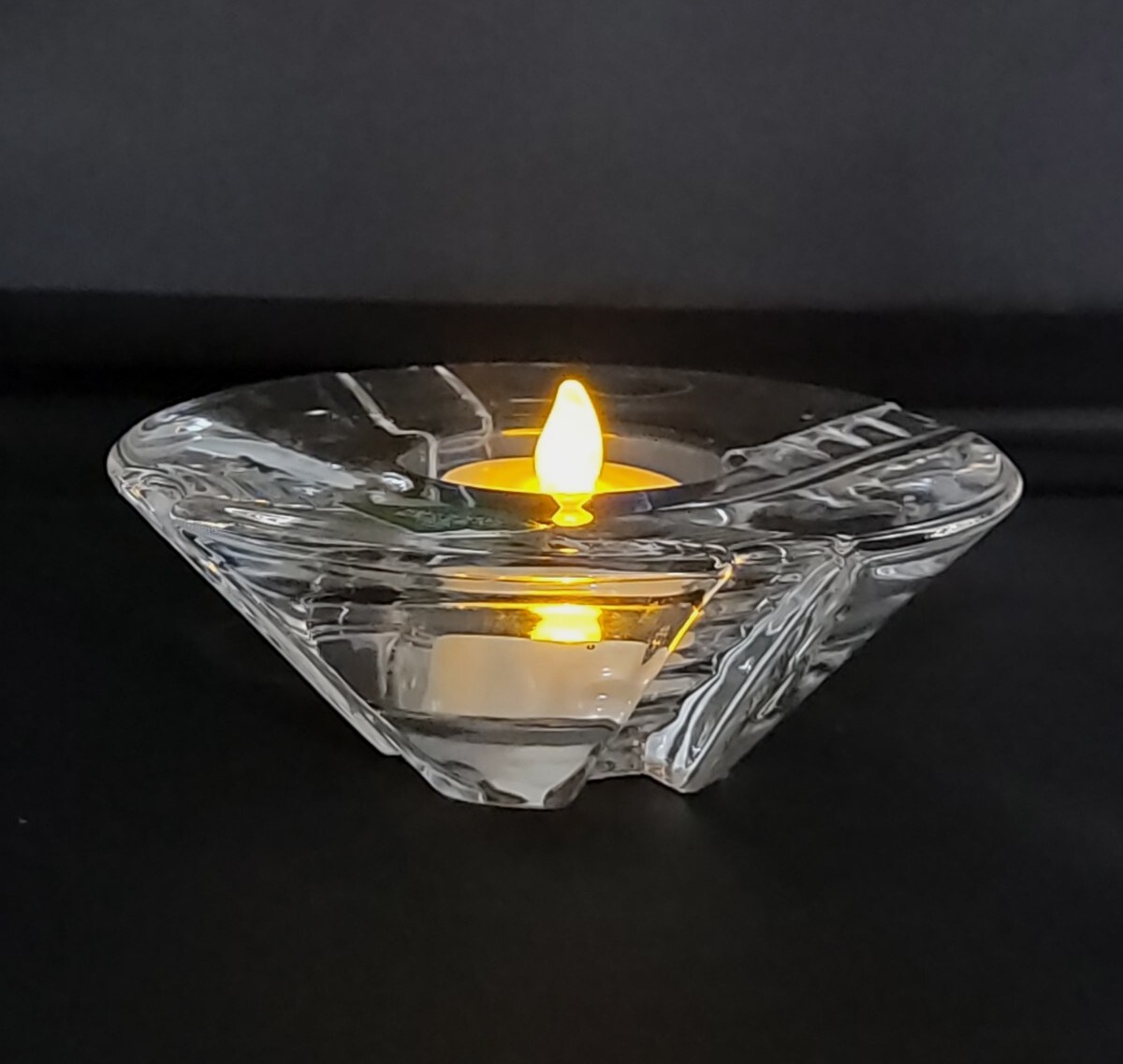 Shannon Ireland Clear Crystal Round Disc Votive Tea Light Candle Holder 5