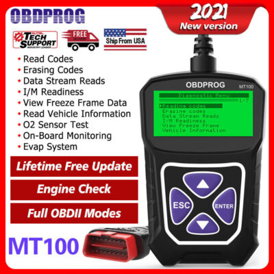 2025 MT100 OBD2 Scanner Car Check Engine Fault OBD2 Code Reader Diagnostic Tool