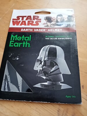 Disney Star Wars Metal Earth 3D Metal Model Kit Darth Vader Helmet New Unopened 