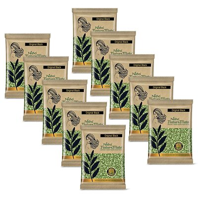 Nisha Nature Mate Henna Based Hair Color Powder (Pack of 10)