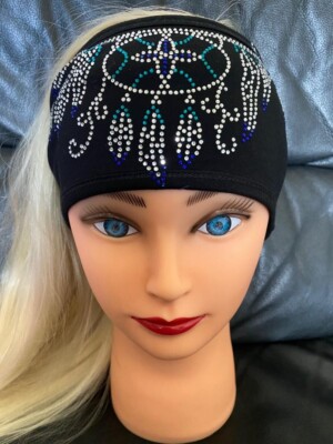 Dream Catcher/Blu/Sil/Teal  Opening in the Back/Rhinestone Headbands   The Best!