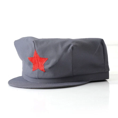 1960's Chinese People's Liberation Army Officer Mao Cap Green Grey Cosplay Adult - Picture 6 of 10