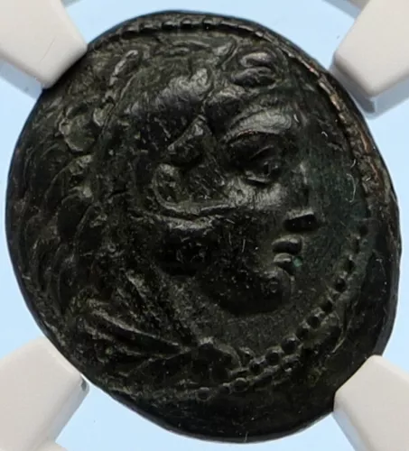 ALEXANDER III the Great LIFETIME 332BC Ancient Greek Coin Macedonia NGC i95639
