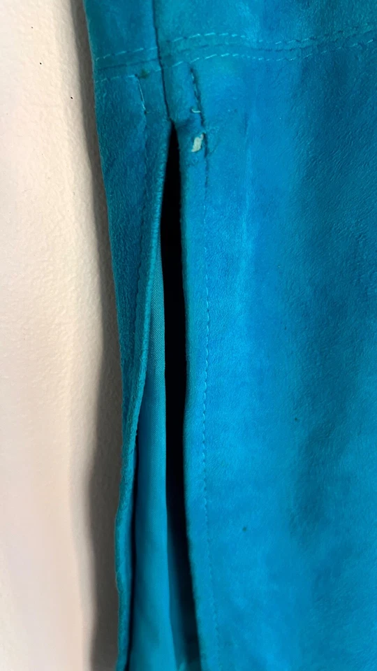 复古裙子女式小号麂皮绒铅笔裙复古 80 年代 90 年代 Rockabilly Pin Up — 第 4/4 张图片