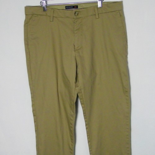 Pantalone kaki Dockers uomo slim firmato piatto davanti taglia W36 L 29 - Foto 2 di 8