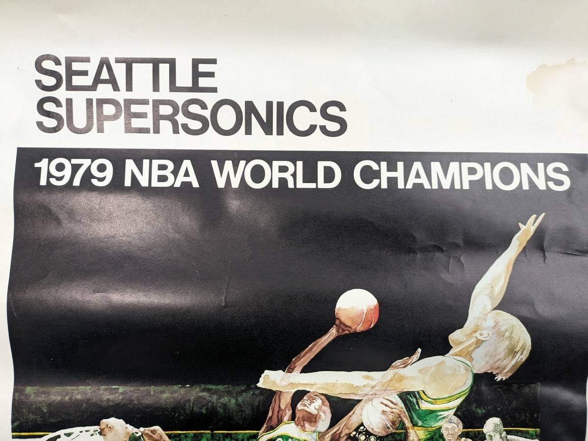 Vintage 1979 - Seattle Supersonics poster NBA World