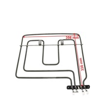 Resistenza Doppia Superiore Grill  1100 + 1100 Watt Per Forno  Beko Arcelik