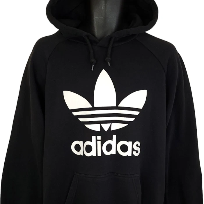 Adidas originals pullover hoodie with trefoil logo 2025