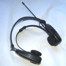 GPX Sports AM/FM Radio Blue Stereo Headphones BLACK - TESTED AND WORKS