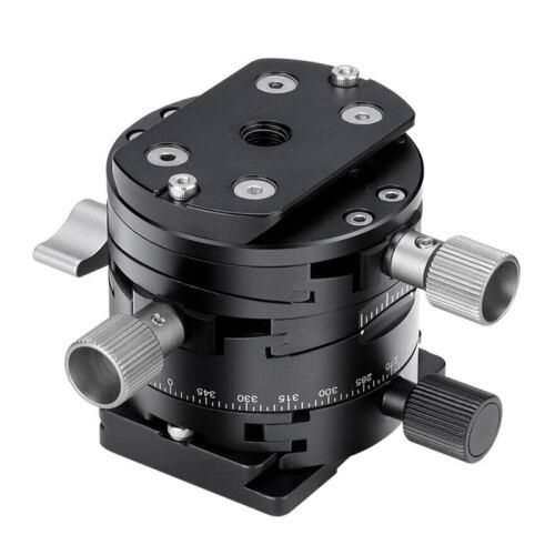 Leofoto G2 GEAR HEAD 3 In1 Panoramic Geared Ball head Tripod Head Black Paar New - Picture 2 of 8