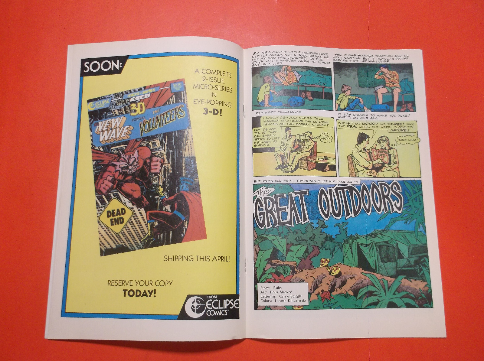 ALIEN ENCOUNTERS # 12 - VF- 7.5 - 4 SCI-FI TALES - 1987 ECLIPSE - DAVE ...