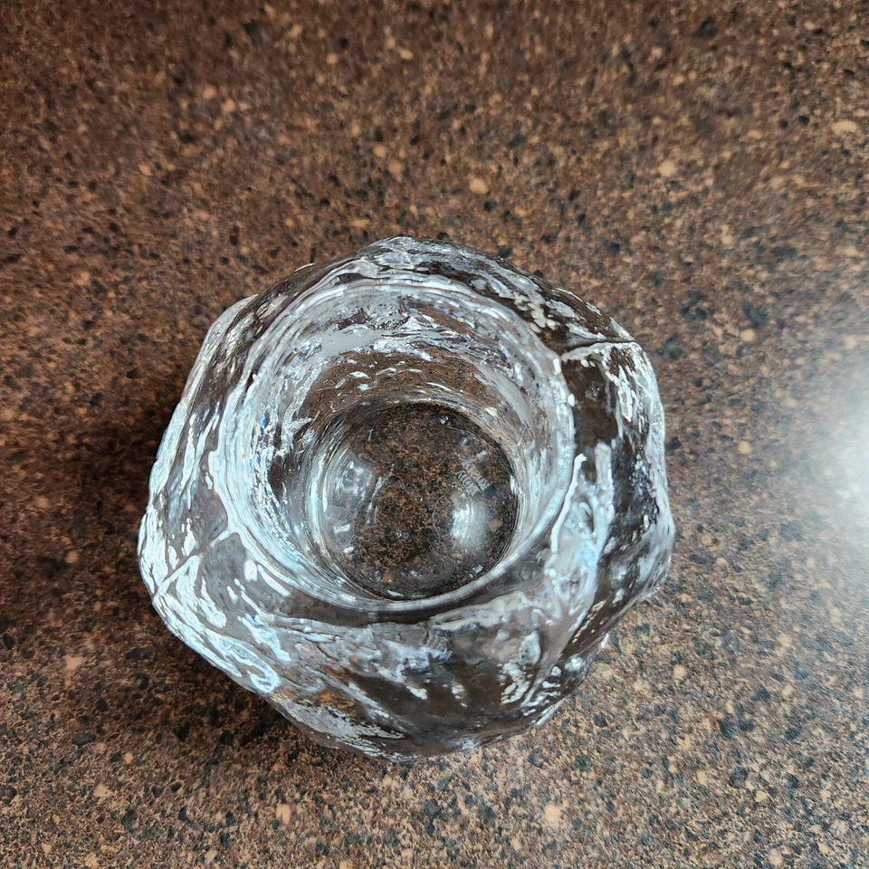 Candelabro votivo bola de nieve Kosta Boda hecho en Suecia Foto 2 de 3