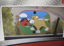 Auto Drive Collapsible Car Side Window Suction SunShade Shade 14x18 Puppy Love