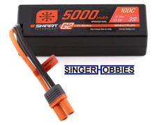 Spektrum SPMX53S100H5 3S Smart G2 LiPo 100C Battery Pack 11.1V/5000mAh w/IC5 HH
