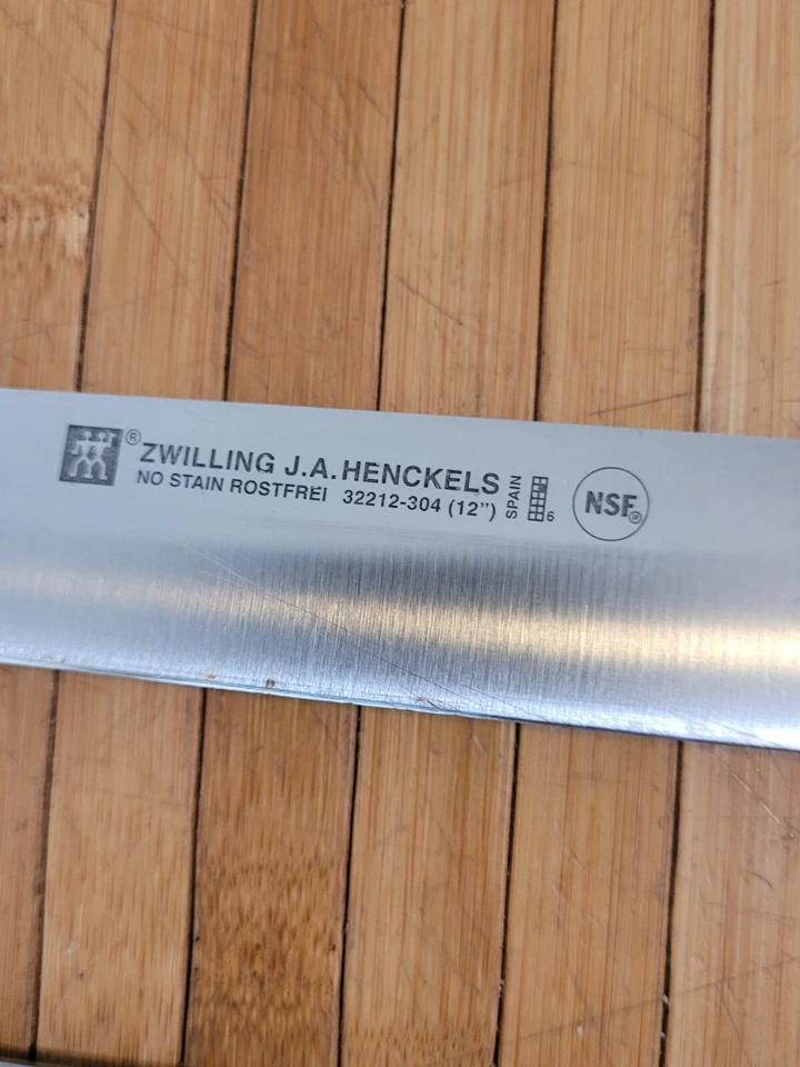 2 ZWILLING J.A. HENCKELS Twins 12"/7" Blades Kitchen Chef's Slicing Knives.OBO  - Image 3 of 4