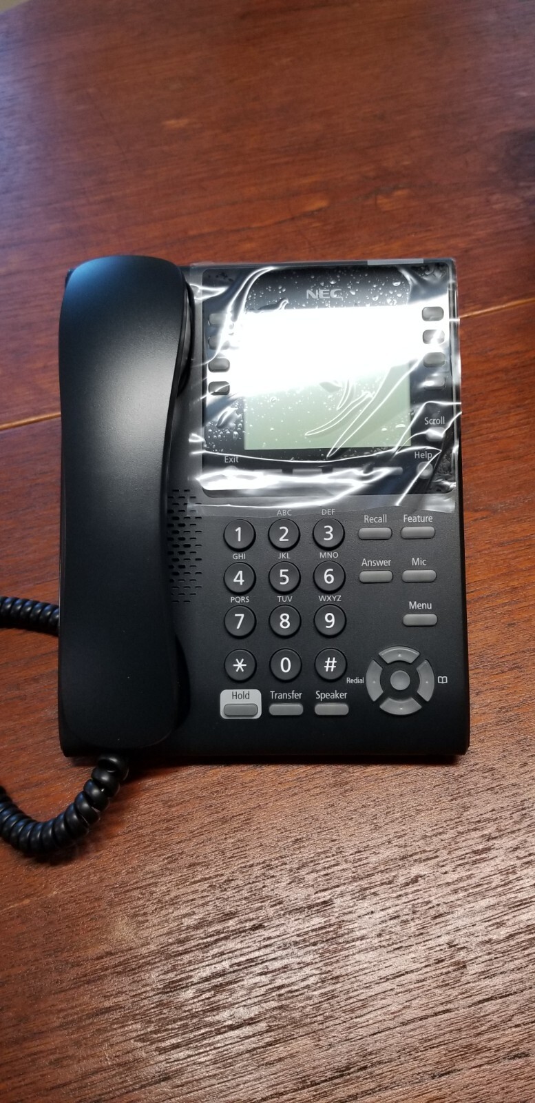 NEW NEC ITY-8LDX-1(BK)TEL Display Phone BLACK Telephone Office Desk Business