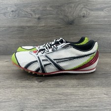 Asics Turbo Ghost Track Spikes Shoes Size 10 White Green