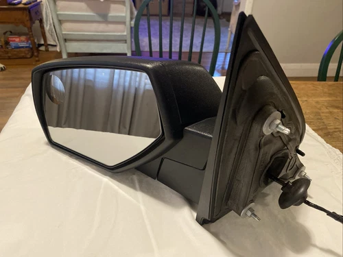 2014-2019 CHEVY 1500 LEFT DRIVER DOOR POWER MIRROR MOULDED BLACK OEM