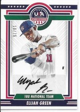 2022 Panini USA Stars & Stripes ELIJAH GREEN AUTOGRAPH 10/75 - Exclusive