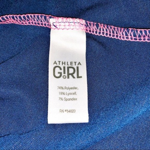 Athleta Girl Cross Back Blue Tank Top Size S - Picture 4 of 7