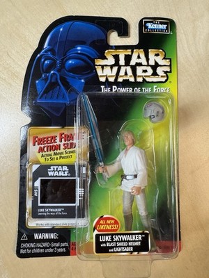 Kenner Star Wars: Power of the Force Freeze Frame  97 Luke Skywalker w/Blast...
