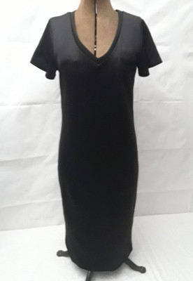 Free Press Women s Black Skinny Short Sleeve Dress Made in the USA Small