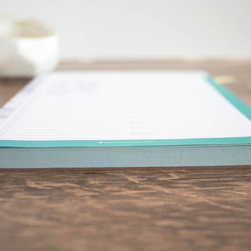 bloom daily planners Planning Pad, 6" x 9", Timed Daily Pad, Marble & Mint - Picture 6 of 14