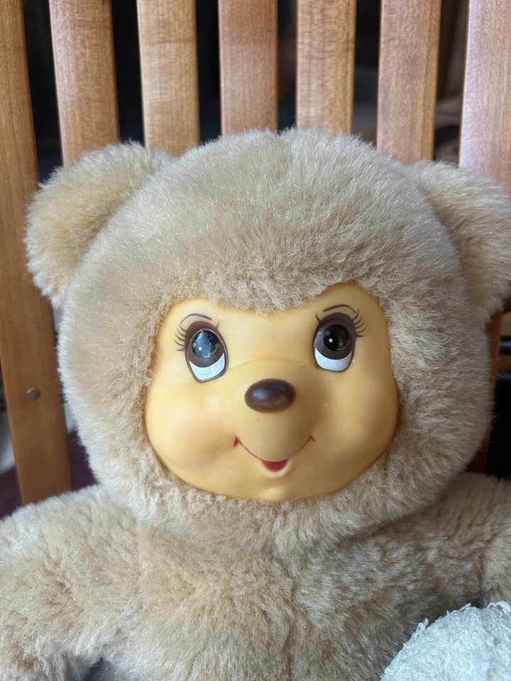 Винтажный резиновый плюшевый медвежонок плюшевый набивка мама сюрприз комплект из 3 детенышей одуванчика - Изображение 2 из 4