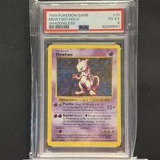 Pokemon - 1999 Base Set (Shadowless) - Mewtwo 10/102 PSA 4