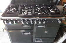 RANGEMASTER ELAN 110CM DUAL FUEL RANGE COOKER, (**HOOD). LPG BOTTLE  GAS. POSTED