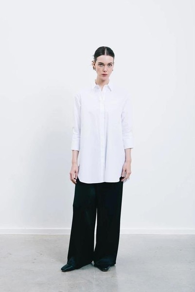 Women ARKET Shirt White Cotton 36 / S / 44