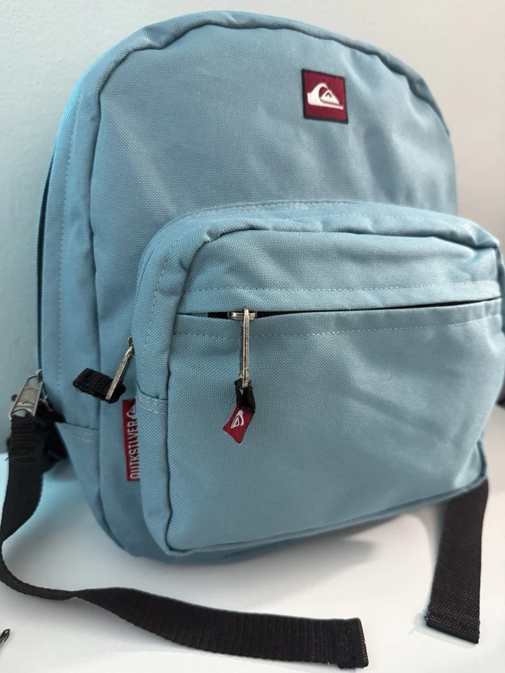 "Mini Mochila Quiksilver Azul 13"" Pequeña Mochila Surf Logo Unisex" Foto 2 de 4