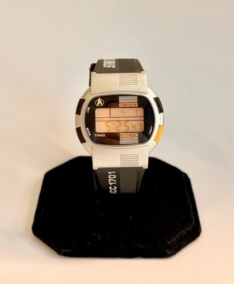 Vintage 1991 Timex Star Trek TNG NCC-1701 Digital Watch LCD Chronograph Works