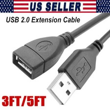 High-Speed USB-USB Extension Cable USB 2.0 Adapter Extender Cord Male/Female Lot